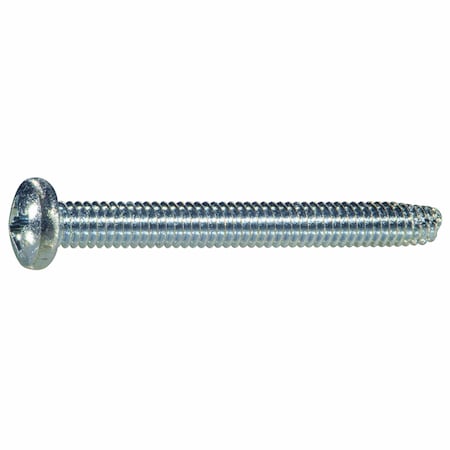 Midwest Fastener Sheet Metal Screw, #12 x 2 in, Zinc Plated Steel Pan Head Phillips Drive, 6 PK 931651